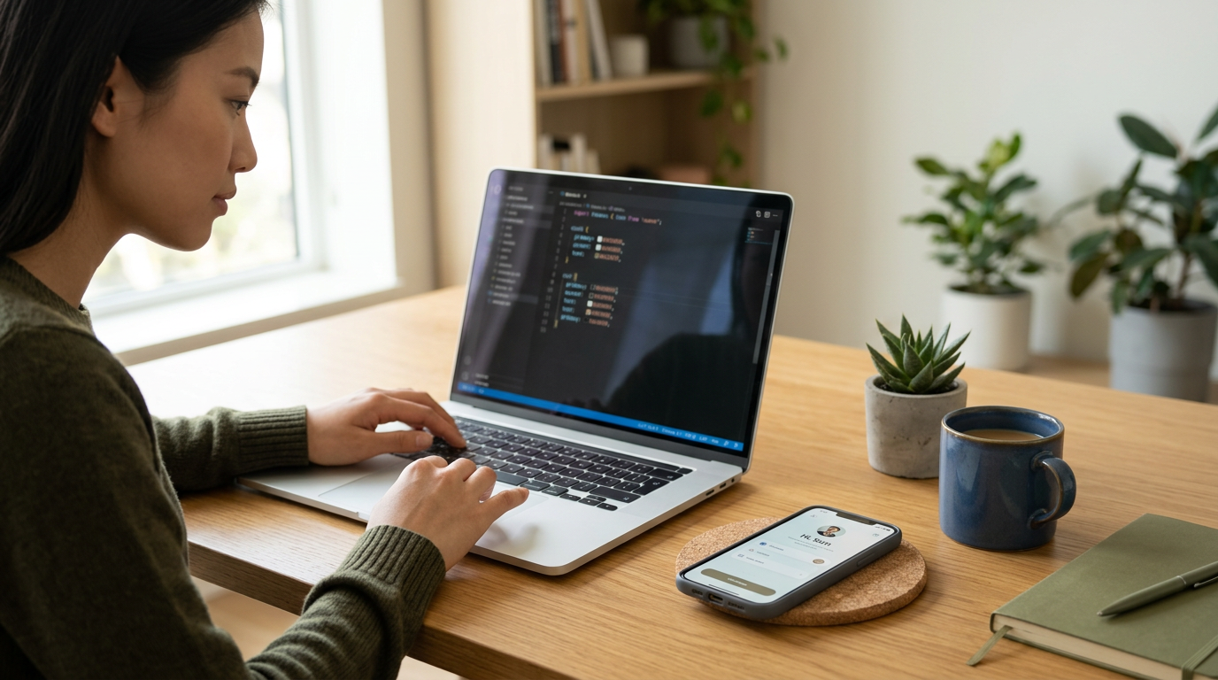 design tokens and React Native UI components generated pipeline — Dolfy modern developer workspace with design-to-code workflow